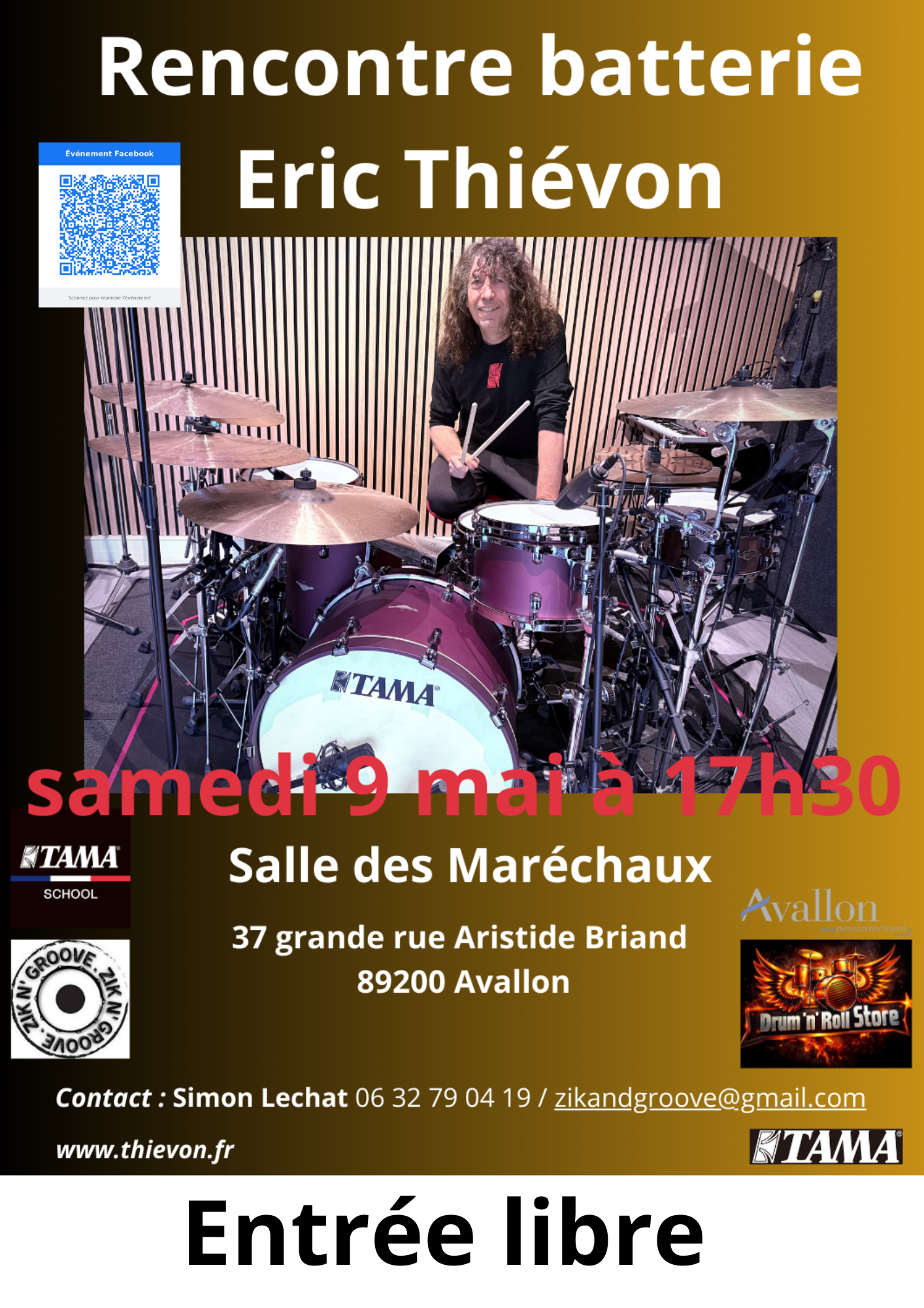 Eric Thievon Rencontre batterie Avallon
